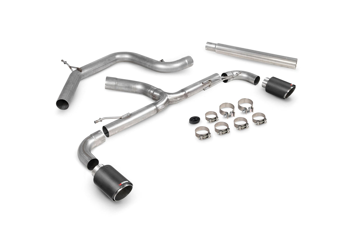Scorpion SVWS072CF VW Scirocco R Non-Resonated Predator Cat-Back Exhaust System