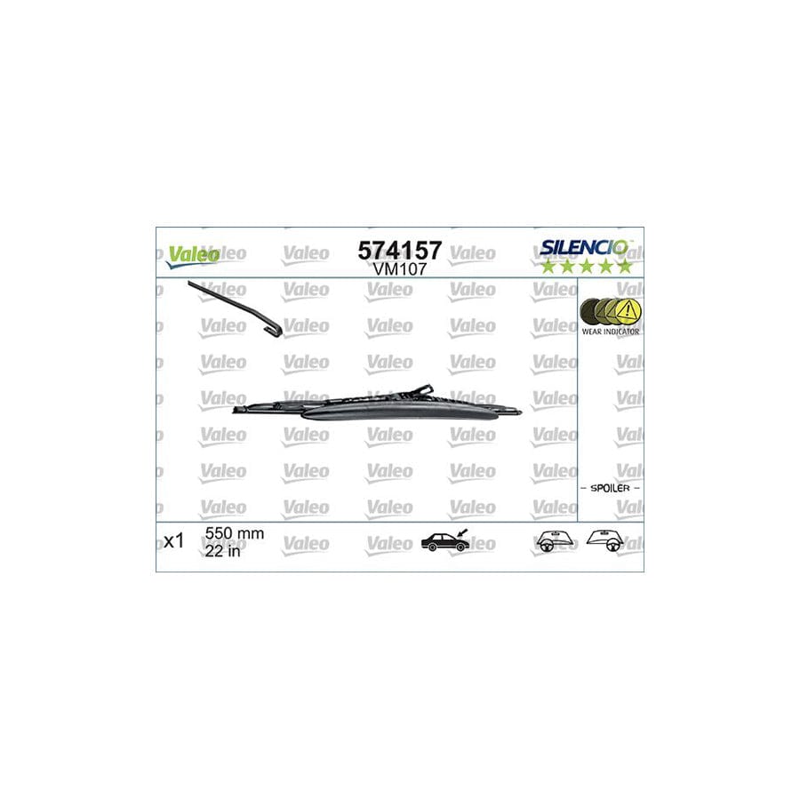 Valeo Silencio Conventional Single 574157 Wiper Blade