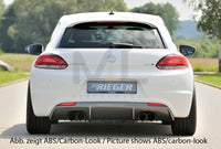 Rieger 00014119 VW 13 Mk3 Scirocco Rear Diffuser for Twin Tailpipe Left & Right -  Matte Black
