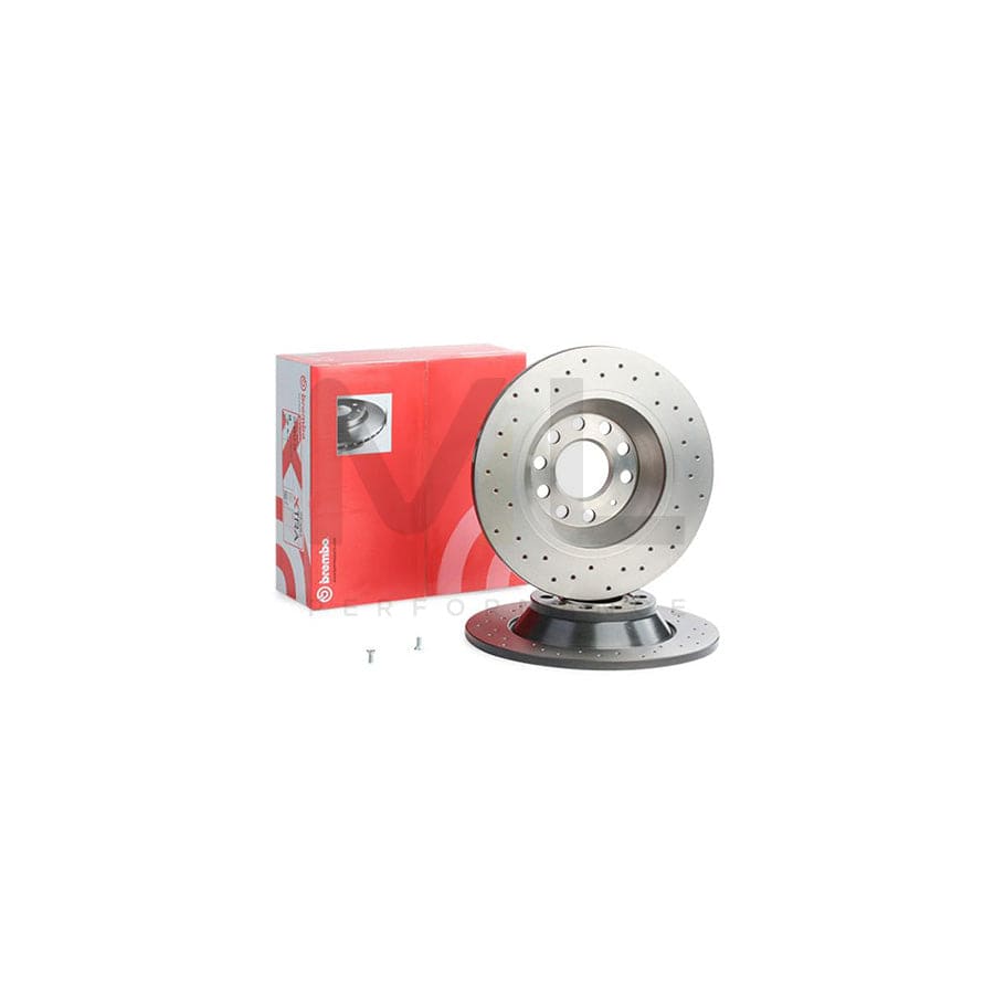 BREMBO XTRA LINE 08.8843.2X Brake Disc for AUDI A6 Perforated, Solid, Coated, with bolts/screws  - 1 piece