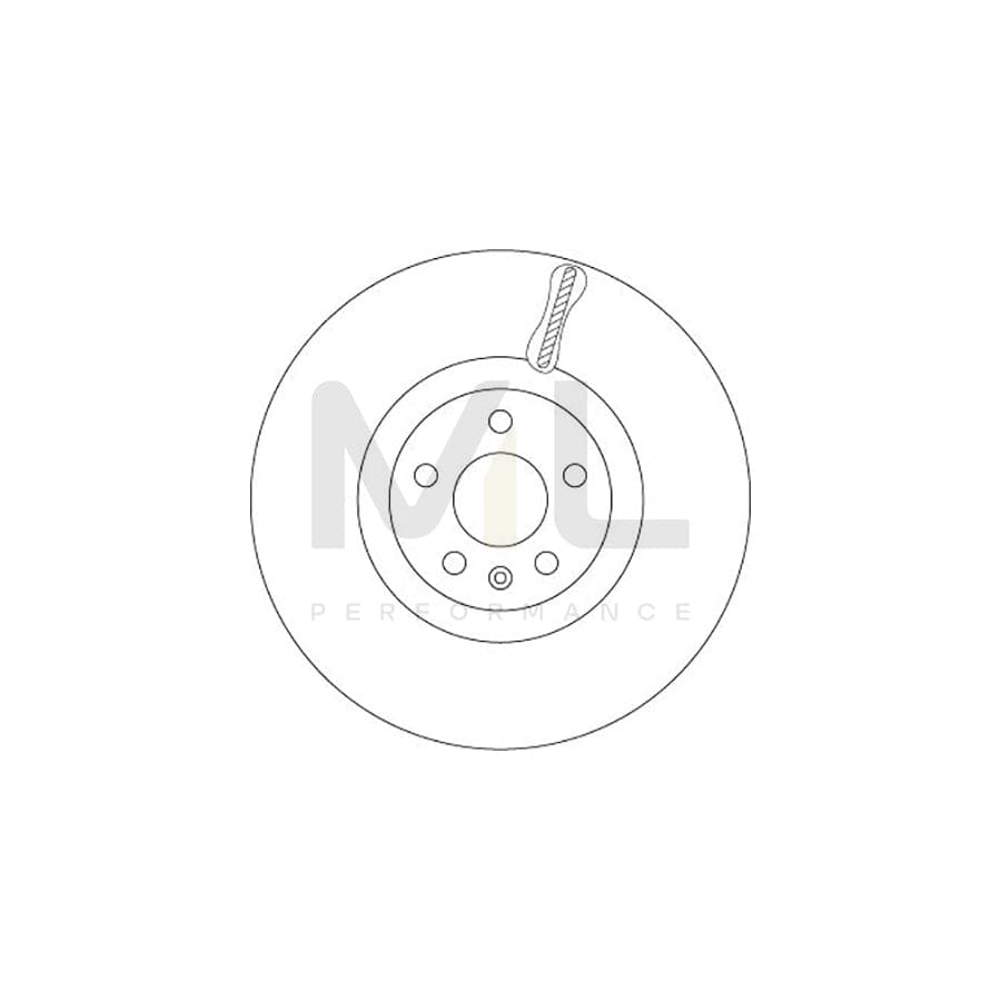 TRW DF6939S Brake Disc Internally Vented, Painted | Performance Parts Direct Car Parts
