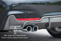 Rieger 00053477 BMW 4 Series F32 F33 F36 Rear Diffuser for Original Twin Tailpipe Left -  Matte Black
