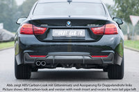 Rieger 00053476 BMW 4 Series F32 F33 F36 Rear Diffuser for Original Tailpipe Left -  Matte Black