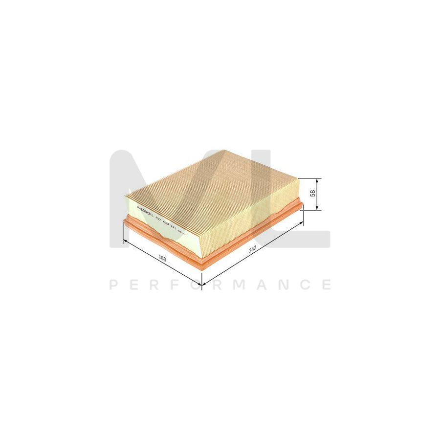 BOSCH Air Filter 1457433771 [ S 3771 ] | ML Car Parts UK | Performance Parts Direct