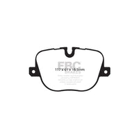 EBC PD01KR975 Land Rover Range Rover Sport Greenstuff Rear Brake Pad & Plain Disc Kit