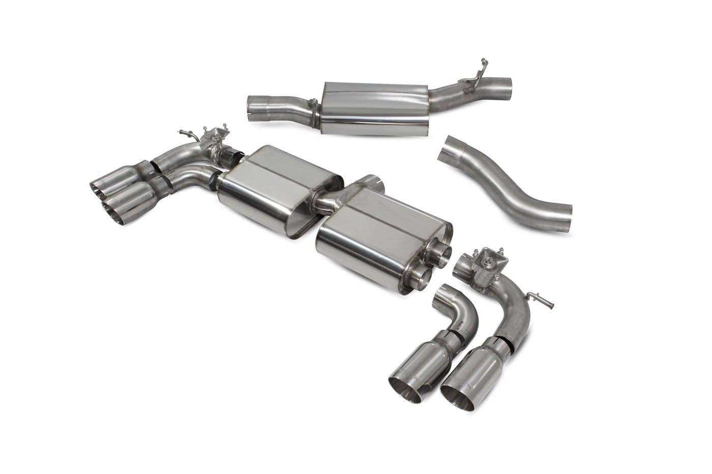 Scorpion SVW054D VW Golf R MK7.5 Resonated Cat/Gpf Back Exhaust System & Electronic Valves