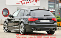 Rieger 00099072 Audi B8 B81 A4 Rear Diffuser for Original Tailpipe Left & RIght - Carbon-Look