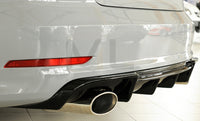 Rieger 00088159 Audi 8V Rear Diffuser for Sport Tailpipe Left & Right (A3 & S3) - Glossy Black