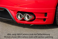 Rieger 00099050 Audi 8J TT Rear Diffuser for Twin Tailpipe Left & Right - Carbon-Look