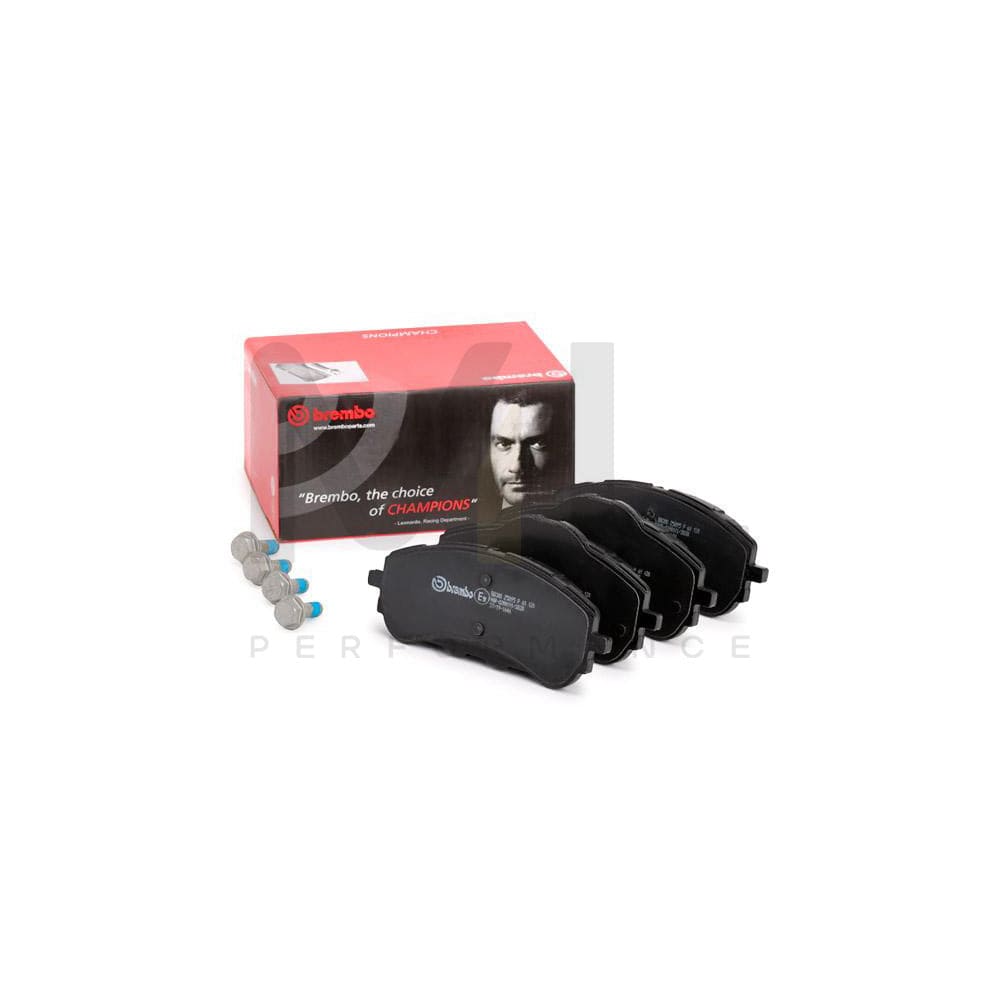 Brembo P 61 120 Brake Pad Set Excl. Wear Warning Contact, With Brake Caliper Screws