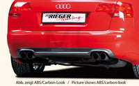 Rieger 00055227 Audi 8E B7 A4 Rear Diffuser for Twin Tailpipe Left & Right -  Matte Black