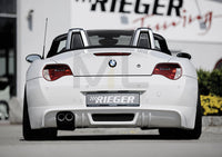Rieger 00050512 BMW Z4 E85 Rear Diffuser for Twin Tailpipe Left -  Matte Black