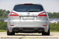 Rieger 00099111 Ford BA7 Mondeo Rear Diffuser for Twin Tailpipe Left & Right - Carbon-Look