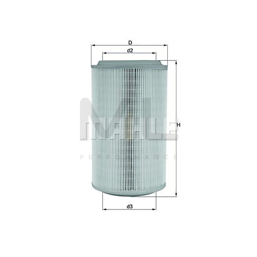 MAHLE ORIGINAL LX 913 Air Filter Filter Insert | Performance Parts DirectCar Parts