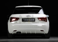 Rieger 00044107 Audi 8X A1 Rear Diffuser for Original Twin Tailpipe Left -  Matte Black
