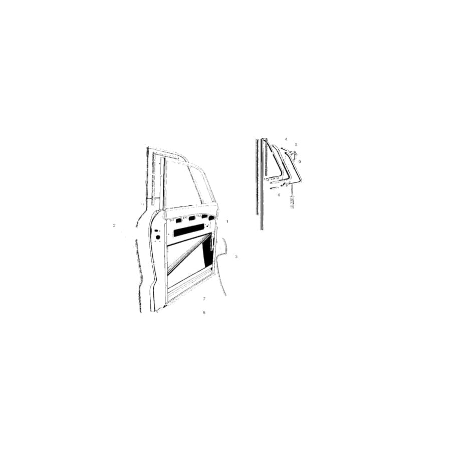 Genuine BMW 51216554265 Door Sealing Front Right (Inc. 501 & 502)