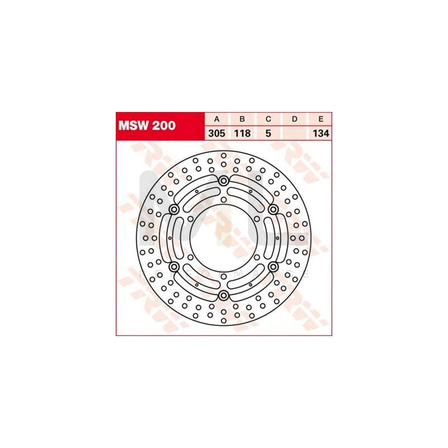 TRW MSW200 Brake Disc floating brake disc | Performance Parts Direct Car Parts