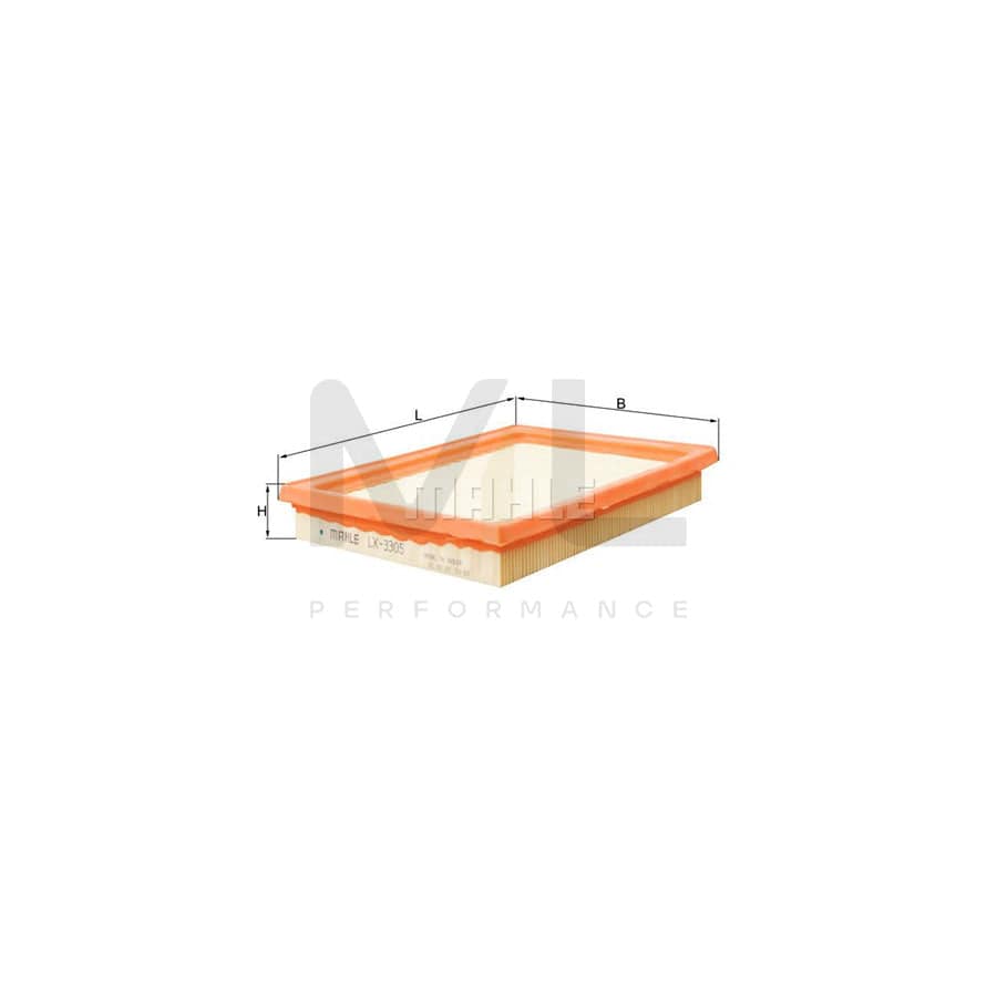 MAHLE ORIGINAL LX 3305 Air Filter Filter Insert | Performance Parts DirectCar Parts
