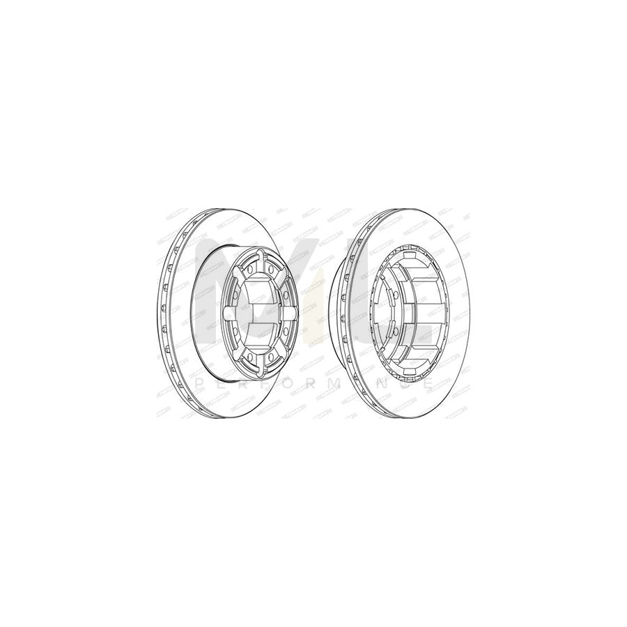 FERODO PREMIER FCR184A Brake Disc Vented | Performance Parts Direct Car Parts