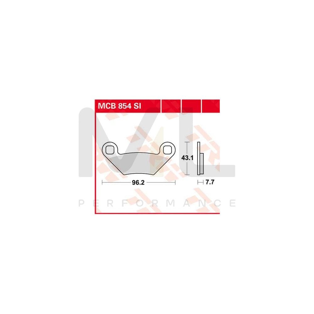TRW Sinter Offroad Mcb854Si Brake Pad Set | Performance Parts Direct Car Parts