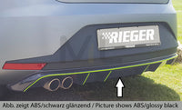 Rieger 00027007 SEAT 5F Leon FR Rear Diffuser for Twin Tailpipe Left -  Matte Black