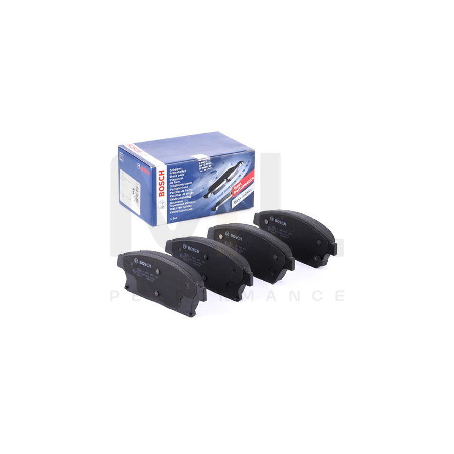 Bosch 0986494434 Brake Pad Set With Acoustic Wear Warning, With Anti-Squeak Plate, With Mounting Manual BP1356 | Performance Parts Direct Car Parts