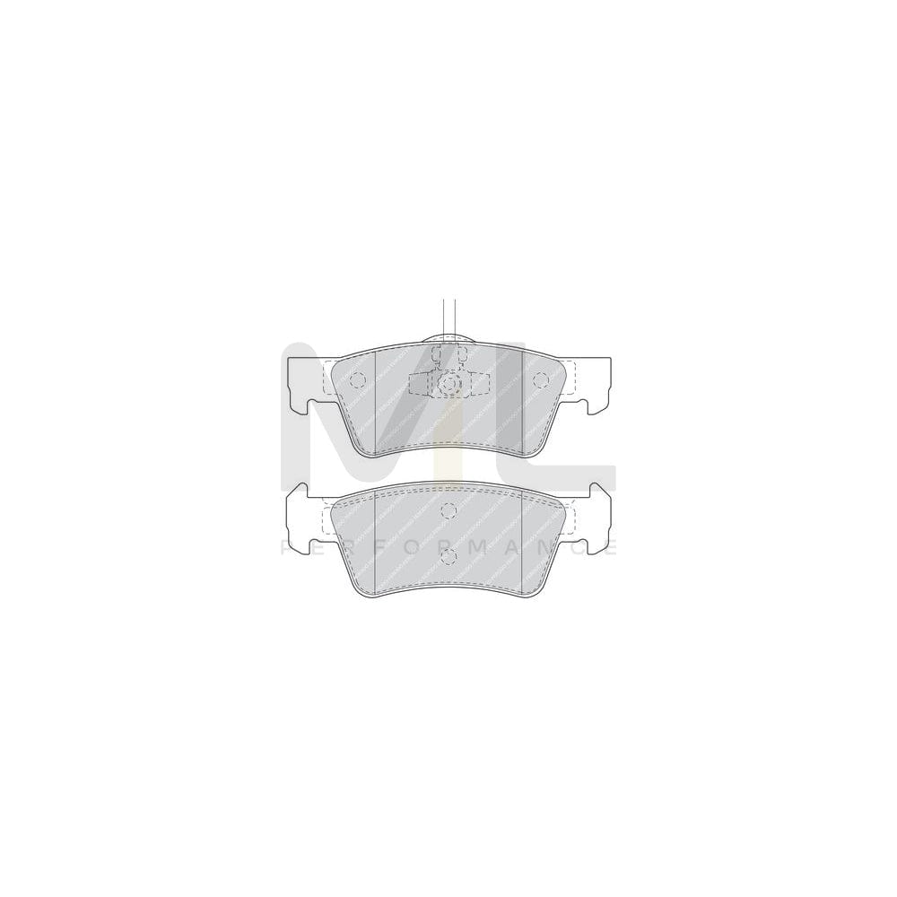Ferodo Fdb4425 Brake Pad Set Premier Eco Friction, Incl. Wear Warning Contact, With Accessories | Performance Parts Direct Car Parts