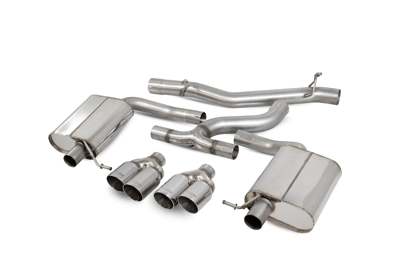 Scorpion SVWS057 VW Golf R MK7.5 Non-Resonated Cat-Back Exhaust System