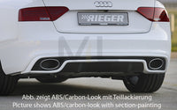 Rieger 00099126 Audi B8 B81 Rear Diffuser (A5 & S5) - Carbon-Look