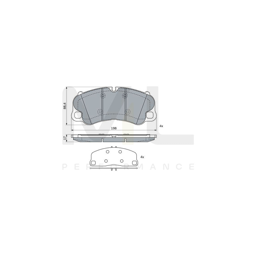 Bosch 0986424406 Brake Pad Set BP2337 | Performance Parts Direct Car Parts