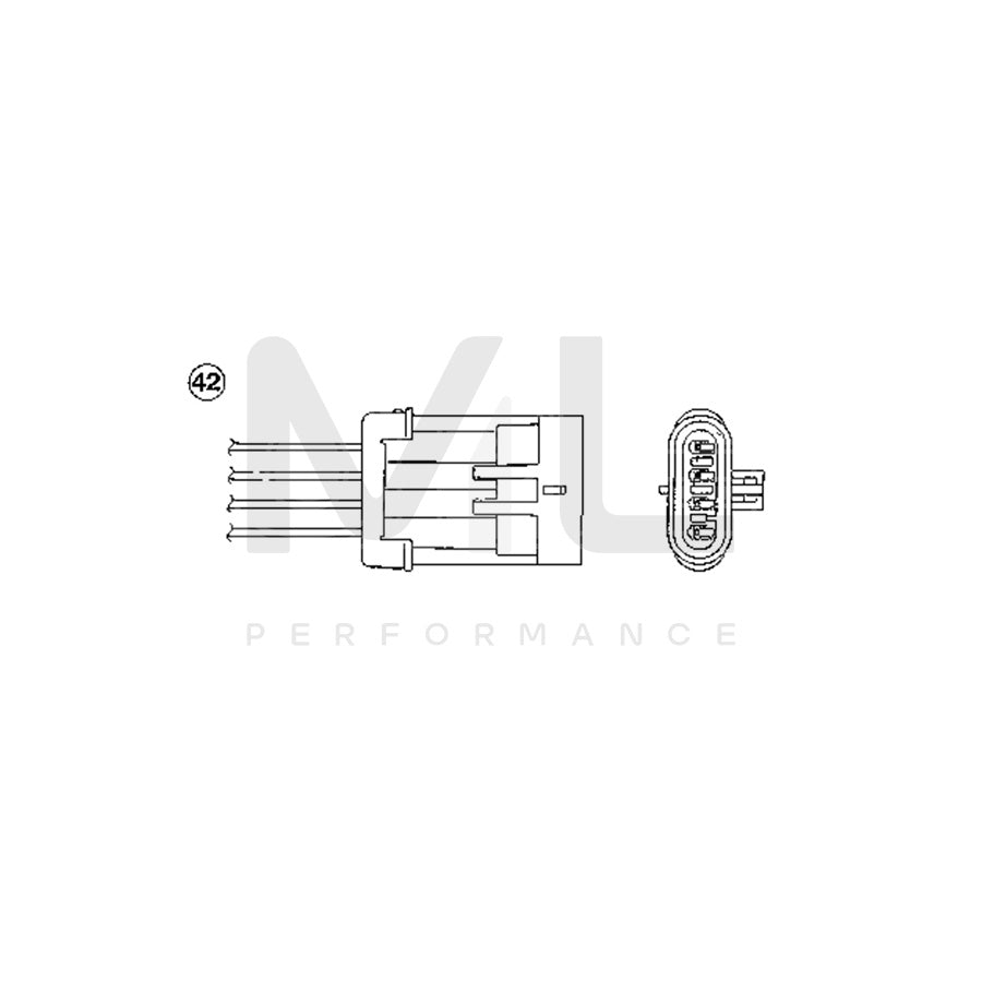 NTK Lambda Sensor / O2 Sensor (NGK 1787) - OZA527-E11