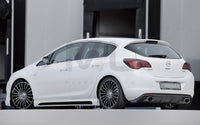 Rieger 00099849 Opel Astra J Rear Diffuser for Sport Tailpipe Left & Right - Carbon-Look