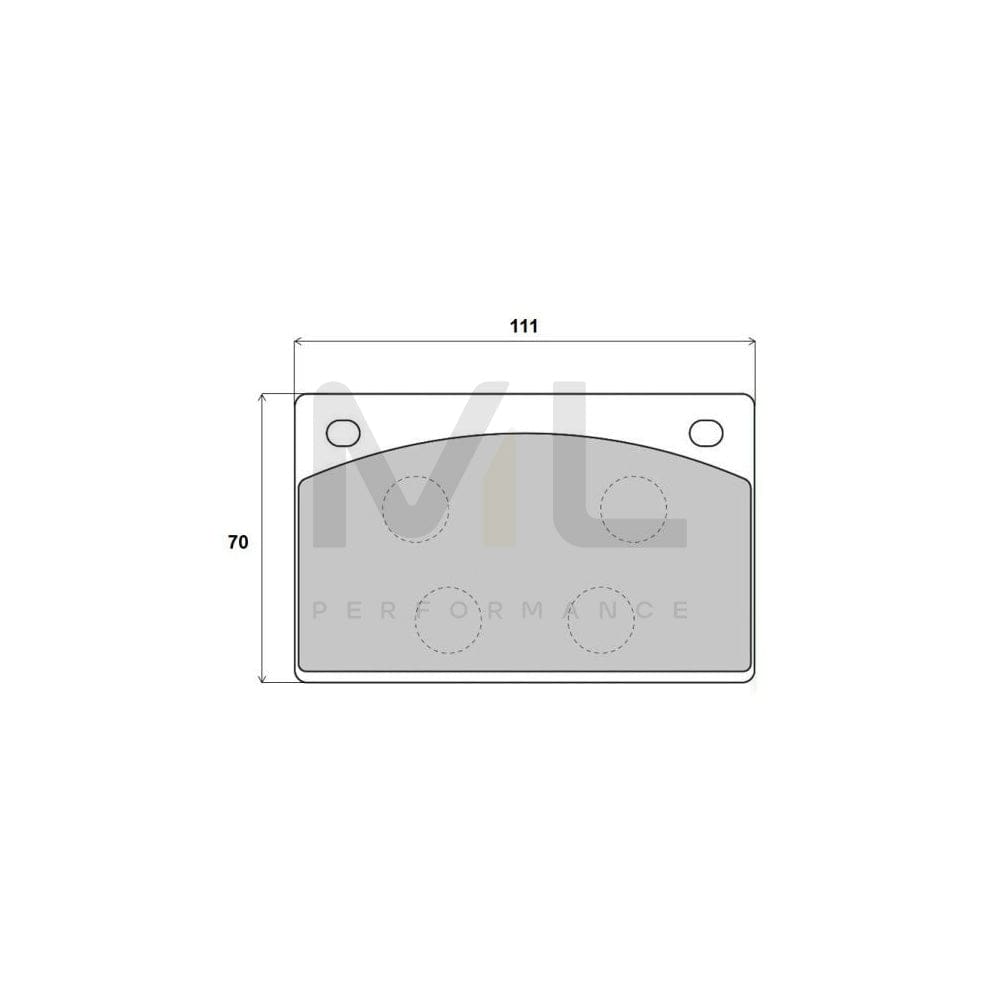 Brembo P 69 002 Brake Pad Set Excl. Wear Warning Contact