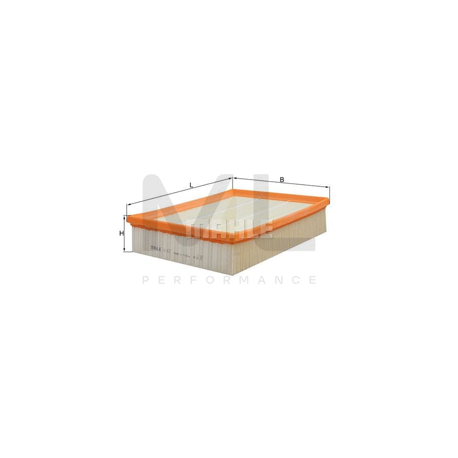 MAHLE ORIGINAL LX 821 Air Filter Filter Insert | Performance Parts DirectCar Parts