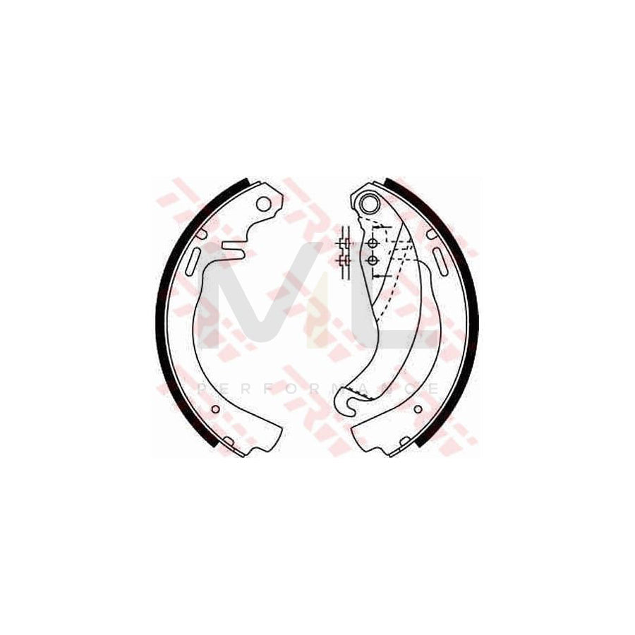 TRW GS6187 Brake Shoe Set | Performance Parts Direct Car Parts