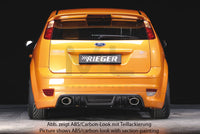 Rieger 00034138 Ford Focus 2 Rear Diffuser for Tailpipe Left & Right -  Matte Black