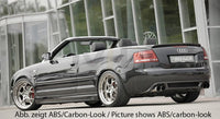 Rieger 00055270 Audi 8H A4 Rear Diffuser for Twin Tailpipe Left & Right -  Matte Black