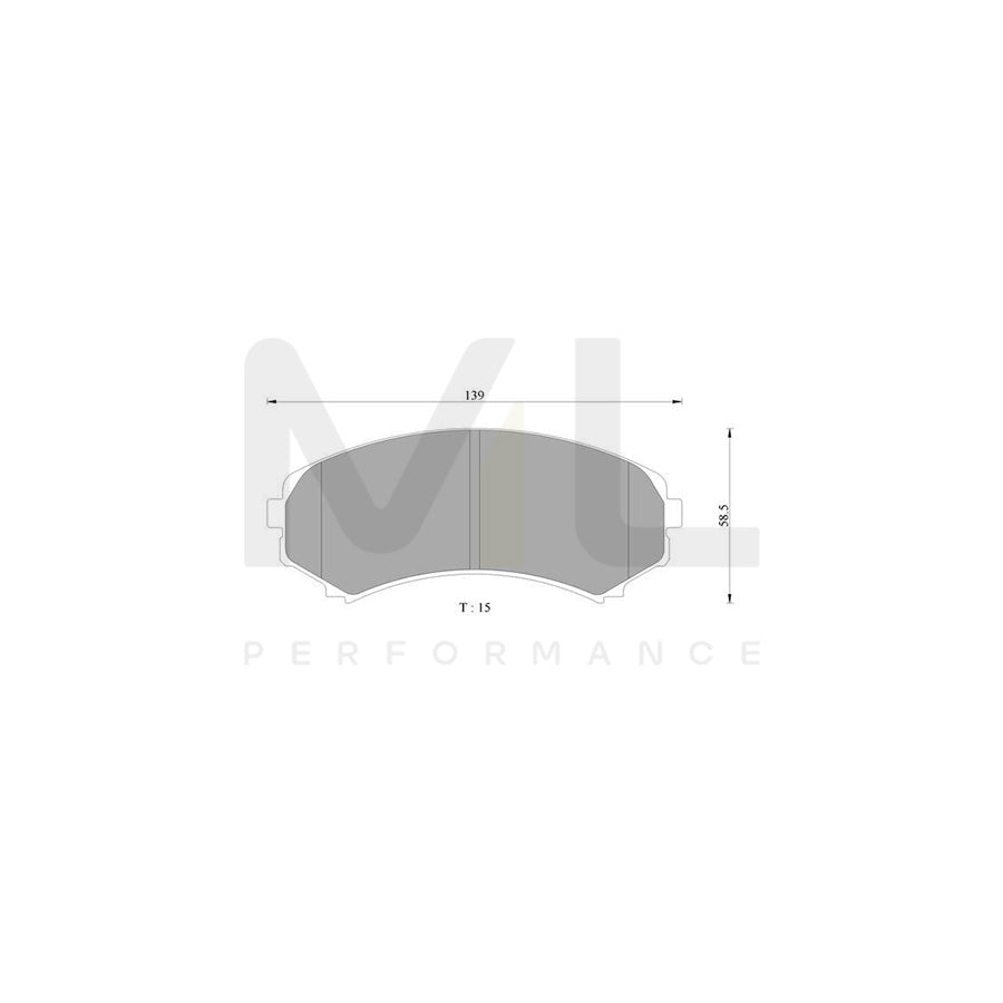 Bosch 0986Ab2378 Brake Pad Set BP2378N | Performance Parts Direct Car Parts