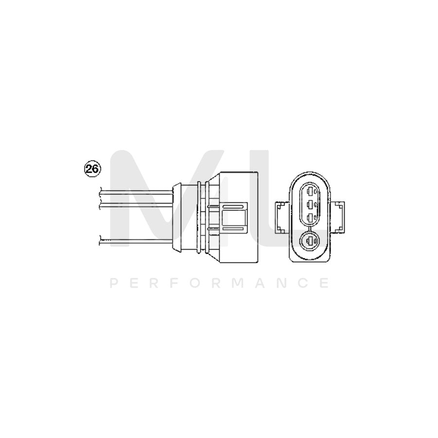 NTK Lambda Sensor / O2 Sensor (NGK 0194) - OZA446-E43