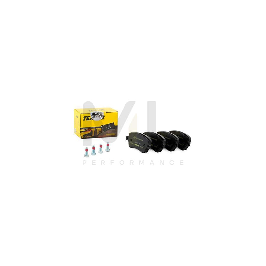 TEXTAR 2397301 Brake pad set not prepared for wear indicator, with brake caliper screws