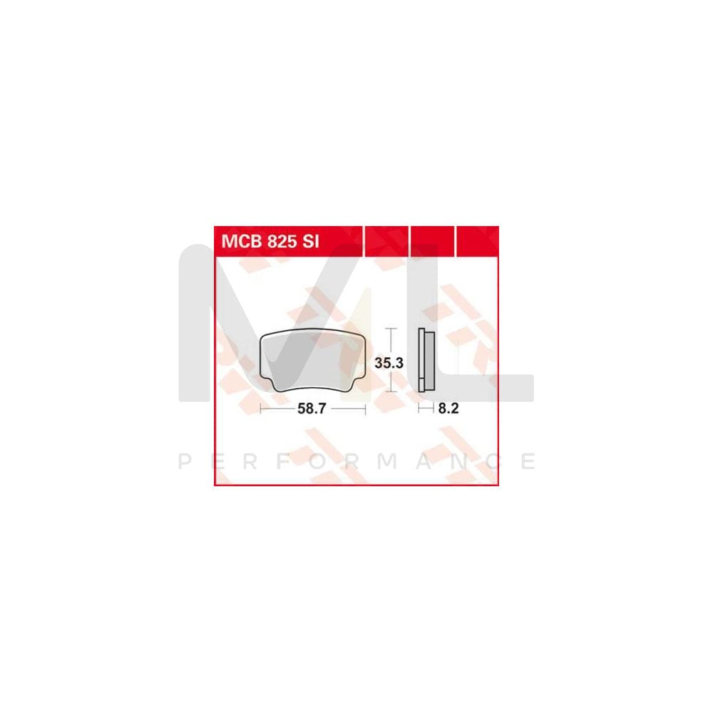 TRW Sinter Offroad Mcb825Si Brake Pad Set | Performance Parts Direct Car Parts