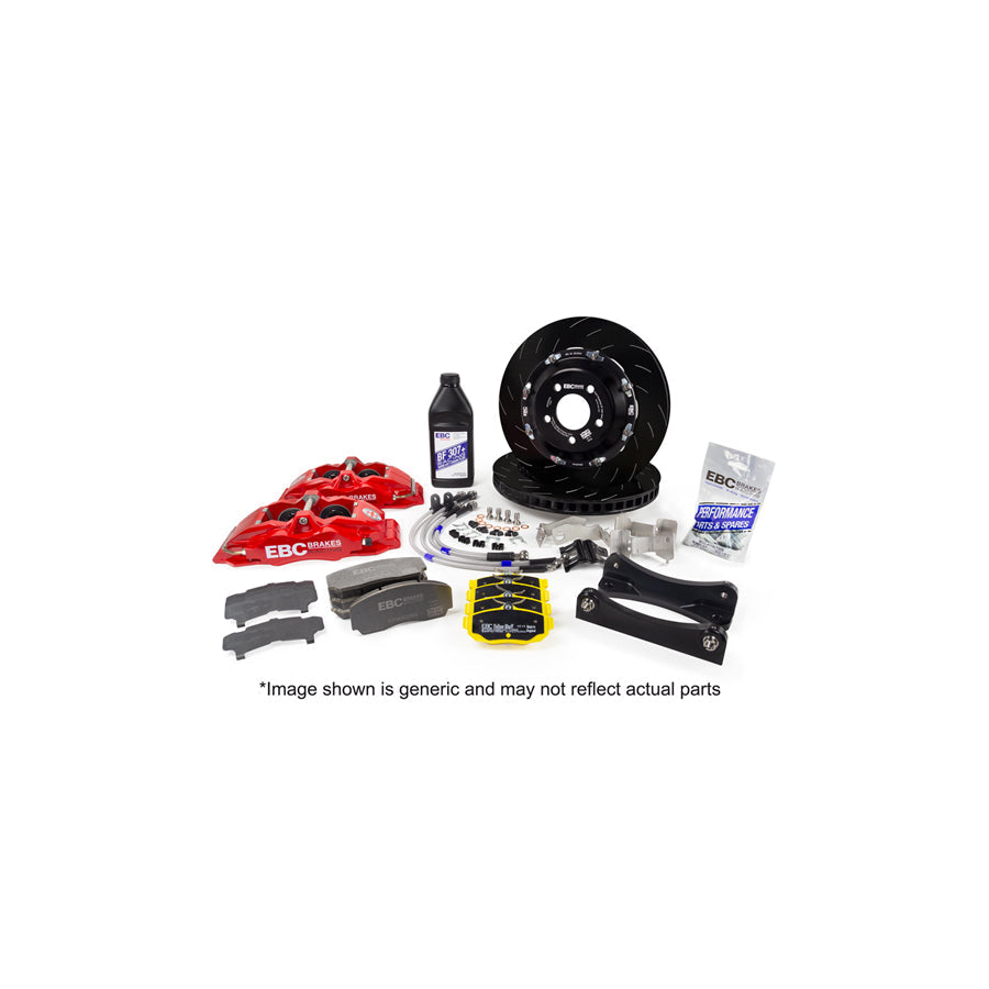 EBC BBK022RED-1 BMW Front Big Brake Kit Red - EBC BRAKES