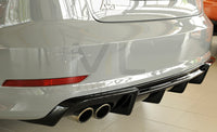 Rieger 00088157 Audi 8V A3 Rear Diffuser for Twin Tailpipe Left - Glossy Black