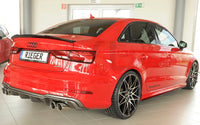 Rieger 00099616 Audi 8V A3 Rear Diffuser for Sport Tailpipe Left & Right - Carbon-Look