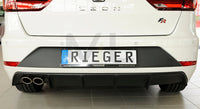 Rieger 00027035 SEAT 5F Leon FR Rear Diffuser for Twin Tailpipe Left -  Matte Black