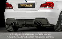 Rieger 00088025 BMW 1 Series E82 E88 Rear Diffuser