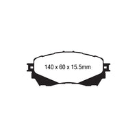 EBC PD13KF893 Mazda 6 Yellowstuff Front Brake Pad & GD Disc Kit - TRW Caliper 2 |