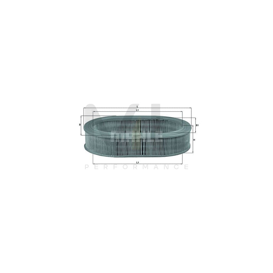 MAHLE ORIGINAL LX 698 Air Filter Filter Insert | Performance Parts DirectCar Parts