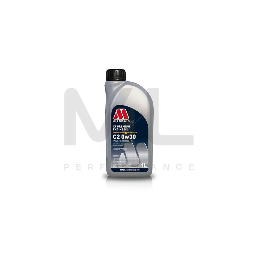 Millers Oils 7997JE XF Premium C2 0W-30 Fully Synthetic Engine Oil 1l