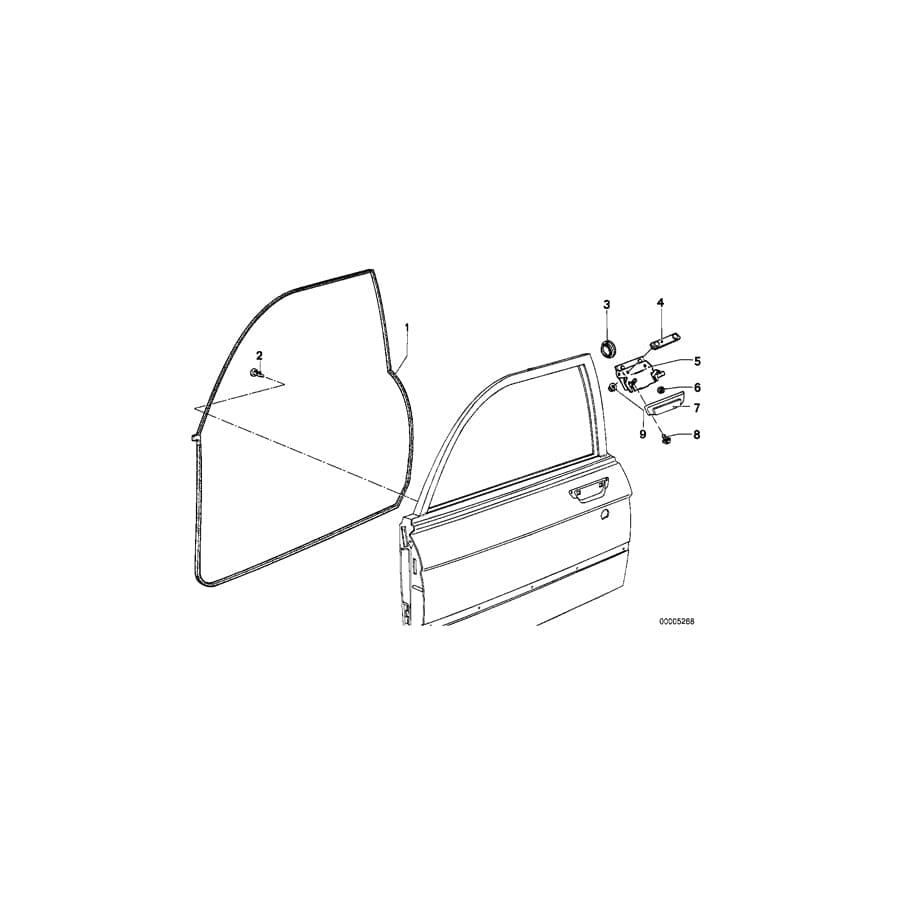 Genuine BMW 51211808440 E12 Handle (Inc. 518, 3.3Li & 530i) |